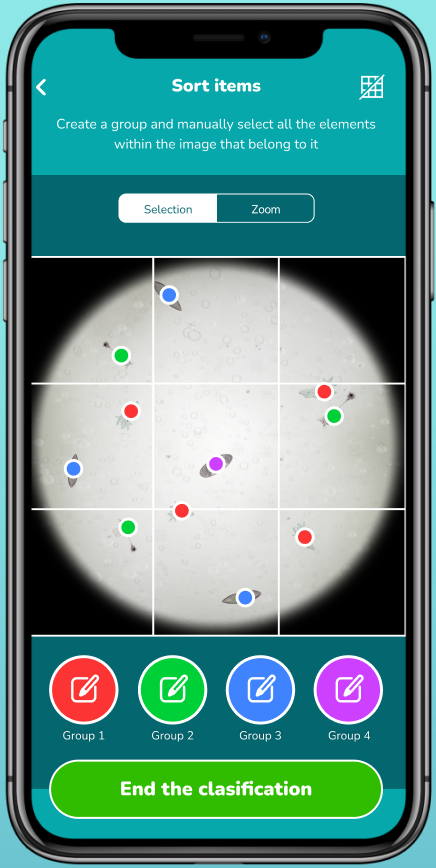 Lab4U Biology app screen